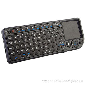 Mini 2.4GHz Wireless Keyboard with Touch Pad, Laser Pointer, USB Plug